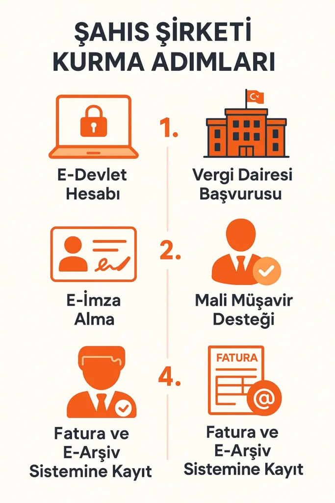 E Ticaret Şahış Şirketi Kurma Adımları