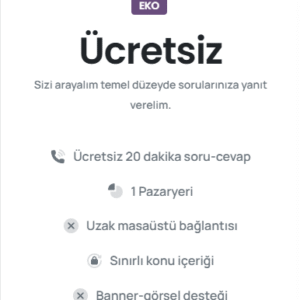 [EKO] Ücretsiz E-Ticaret Danışmanlığı